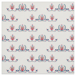 Hungarian Folk Floral Textile Pattern Tyg