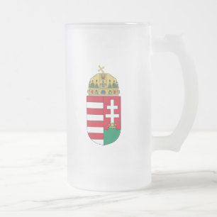 hungary emblem frostat ölglas