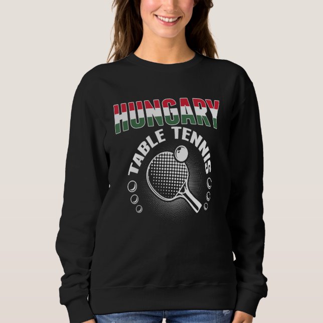 Hungary Table Tennis   Support Hungarian Ping Pong T Shirt (Framsida)