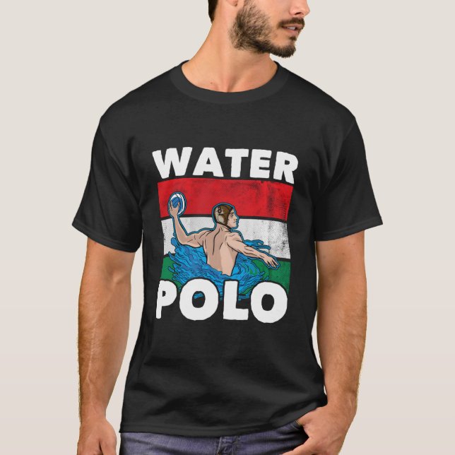 Hungary Water Polo For Hungarian Water Polo Player T Shirt (Framsida)