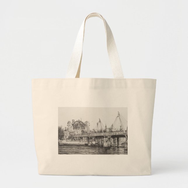 Hungerford överbryggar London 30/10/2006 Jumbo Tygkasse (Framsidan)