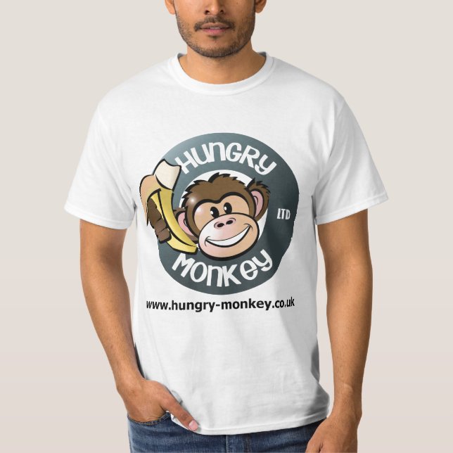 Hungrig apa tee shirt (Framsida)