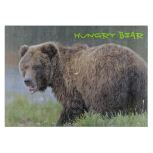 Hungrig björn för Griz skärbräda
