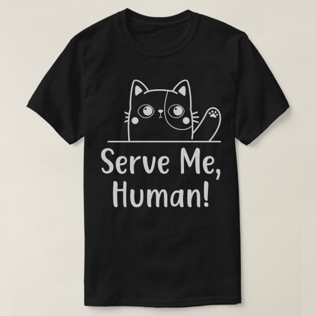 Hungrig Cat  Me Funny Kattdjur Cats Behavior T Shirt (Design framsida)