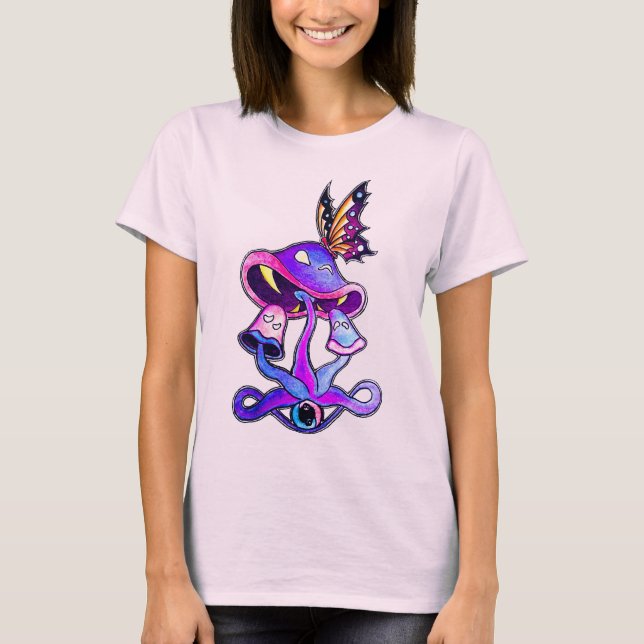 Hungrig champinjontiefärg T Tröja (Framsida)