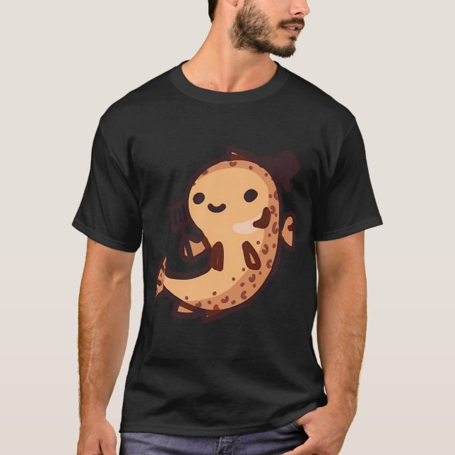 Hungrig Fisk T Shirt (Framsida)