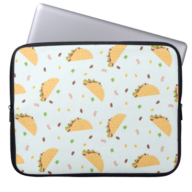 Hungrig för Tacos Mönster Laptop Fodral (Framsidan)