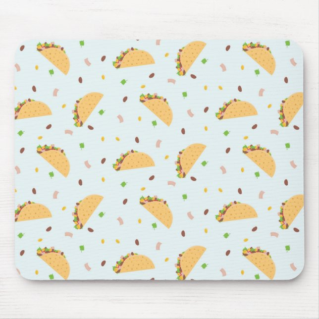 Hungrig för Tacos Mönster Musmatta (Framsidan)