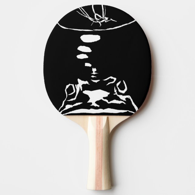 "Hungrig Frog Dreams" Ping Pong Paddle Pingisracket (Framsidan)