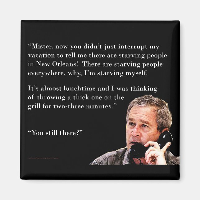 Hungrig George W. Bush Magnet (Framsidan)