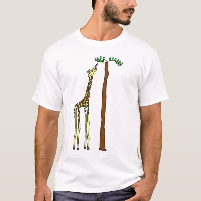 Hungrig giraffskjorta t shirt (Framsida)