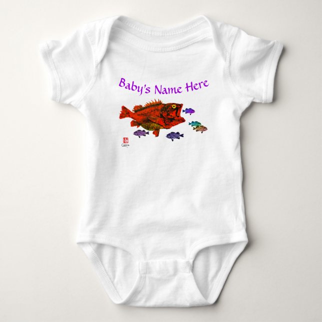 Hungrig gulsot - Baby Bodykostym Tee (Framsida)