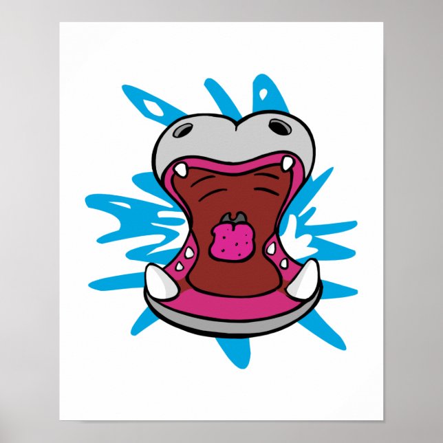 hungrig hippo poster (Framsidan)