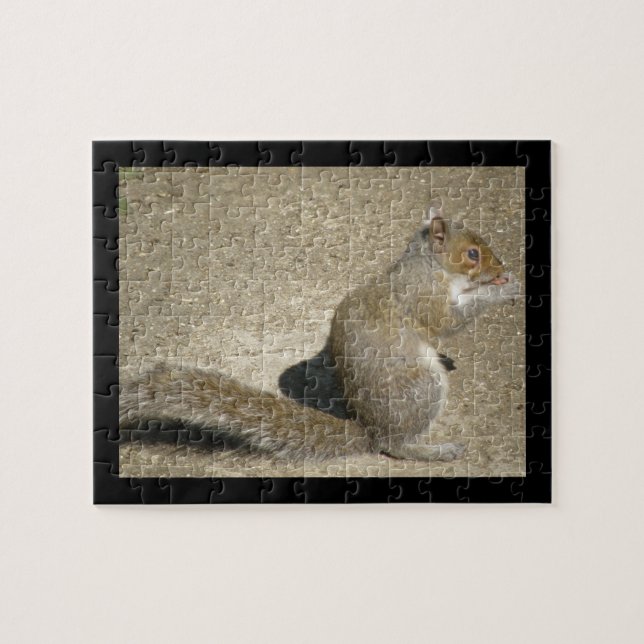 Hungrig horatio Puzzle, ekorre Pussel (Horisontell)