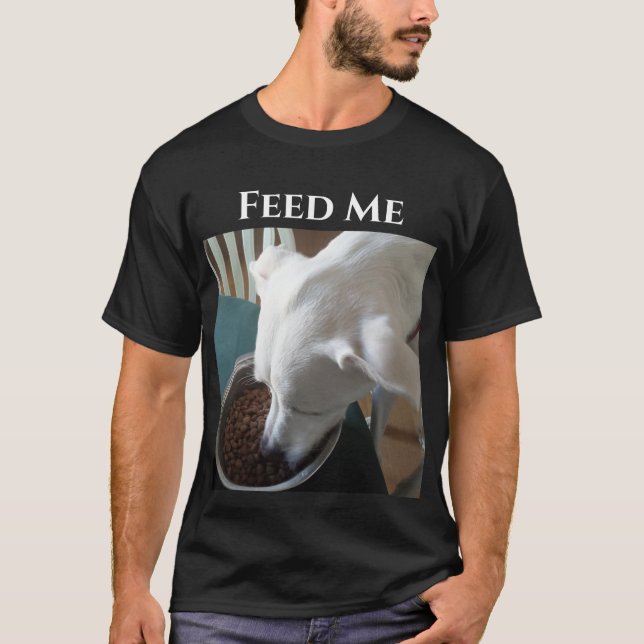 Hungrig Hund som inte kan vänta på att äta T Shirt (Framsida)
