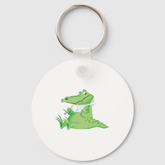hungrig hungrig alligator nyckelring (Framsida)