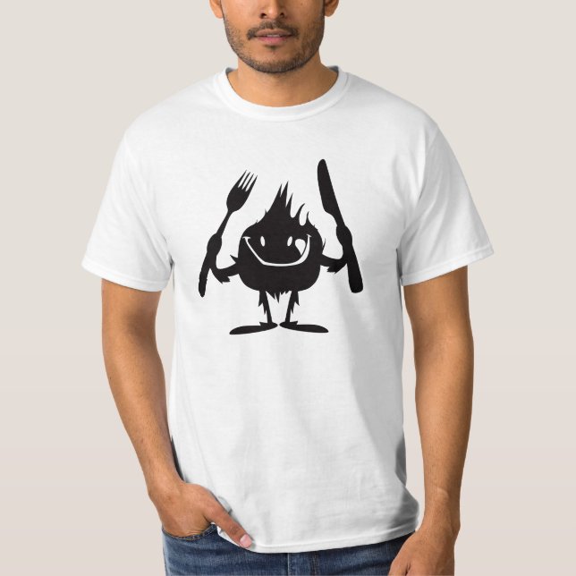 Hungrig infödd T-tröja Tee Shirt (Framsida)