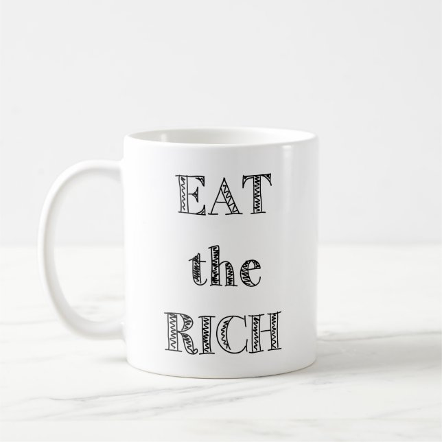 hungrig kaffemugg (Vänster)