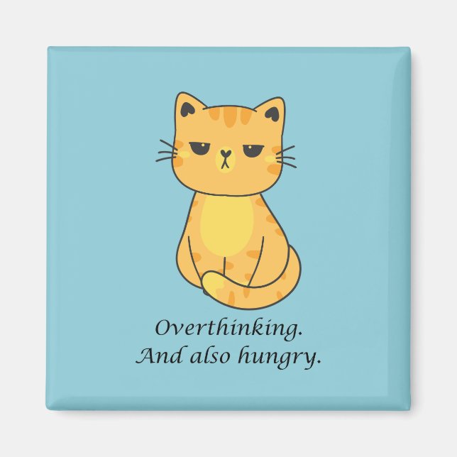 Hungrig katt magnet (Framsidan)