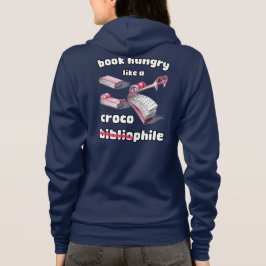 Hungrig krocobibliofil Teckning i Bok T Shirt