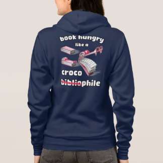 Hungrig krocobibliofil Teckning i Bok T Shirt