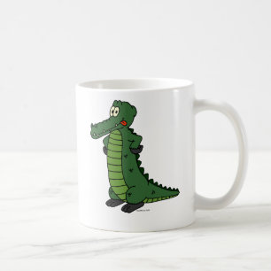 Hungrig krokodil kaffemugg