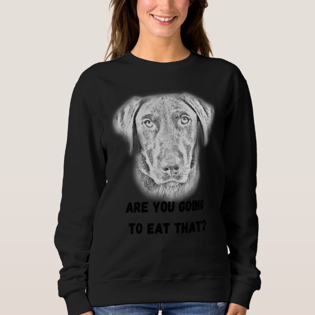 Hungrig Labrador Active T Shirt (Framsida)