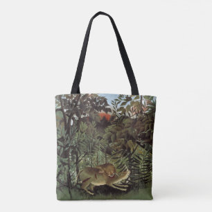 Hungrig lejon av Henri Rousseau, Vilda djur från f Tygkasse