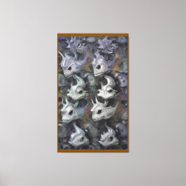 Hungrig Lurks in the Stilla Vattenen of Leisure Canvastryck