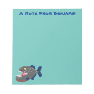 Hungrig lustig illustration av piratens tecknad anteckningsblock