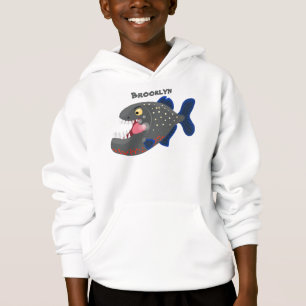 Hungrig lustig illustration av piratens tecknad t shirt