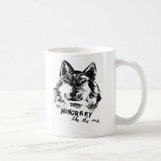 hungrig något liknande vargen kaffemugg