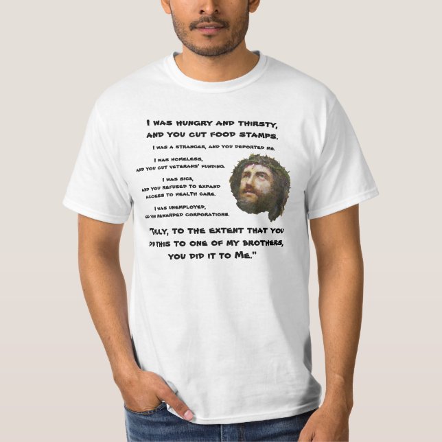 Hungrig och törstig t-shirt (Framsida)