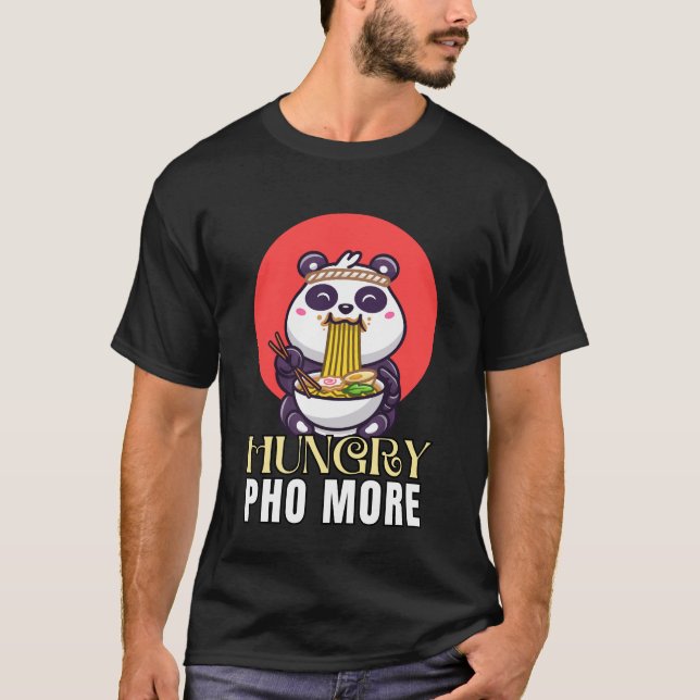 Hungrig på pho mer t shirt (Framsida)