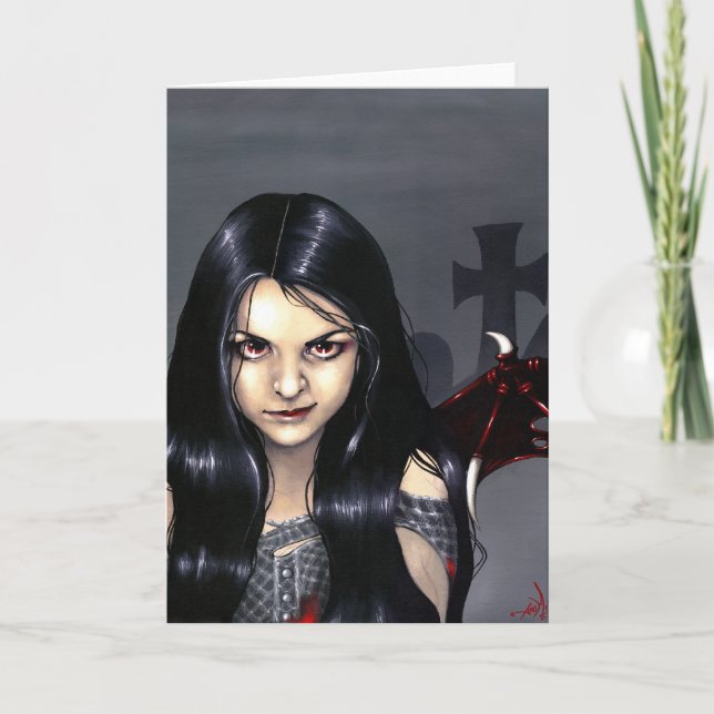 "Hungrig Pains"-hälsningskort Kort (Framsida)