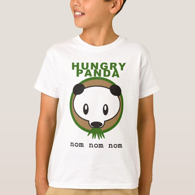 hungrig panda t shirt (Framsida)
