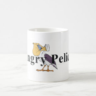 Hungrig pelikan för UTSLAGSPLATS Kaffemugg