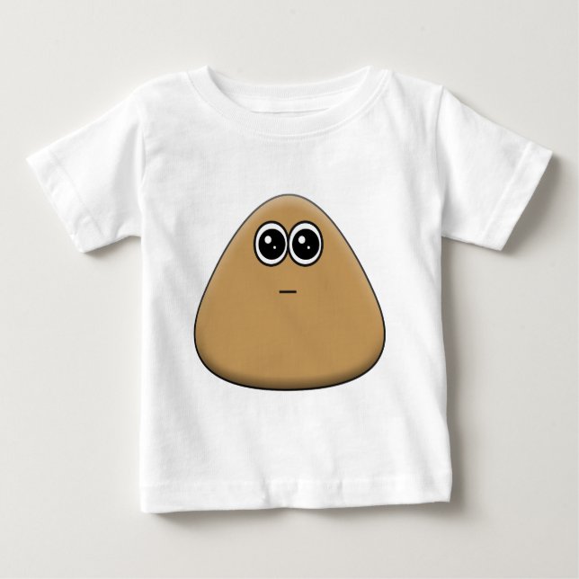 Hungrig Pou - Baby T-Shirt (Framsida)
