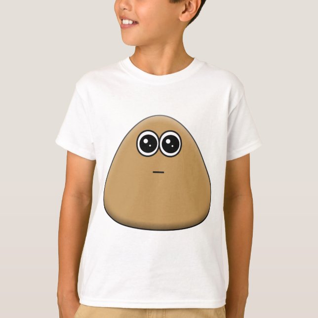 Hungrig Pou - Kids T-Shirt (Framsida)