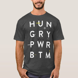 Hungrig Power Grund Roligt Gay T Shirt