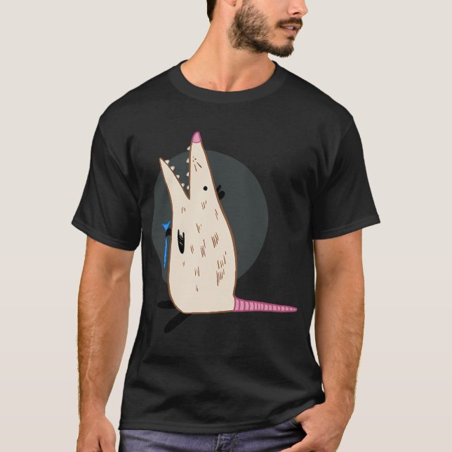 Hungrig pungråtta t shirt (Framsida)