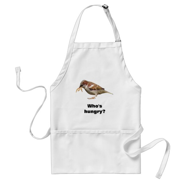 Hungrig Sparrow Apron Förkläde (Framsidan)