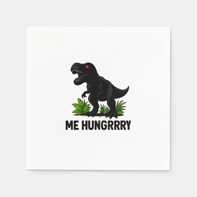 Hungrig T-Rexx Pappersservett (Framsidan)