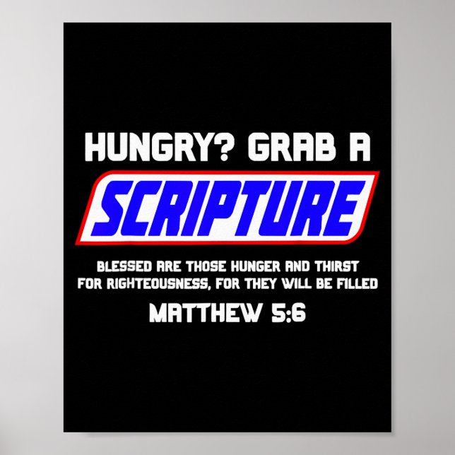 Hungrig ta en skrift  poster (Framsidan)