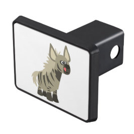 Hungrig Tecknad Randig Hyena-släpvagn Hitch Cover Dragkroksskydd