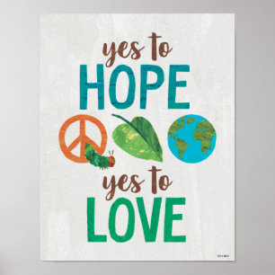 Hungrig vattenpelare Ja till Hope Poster