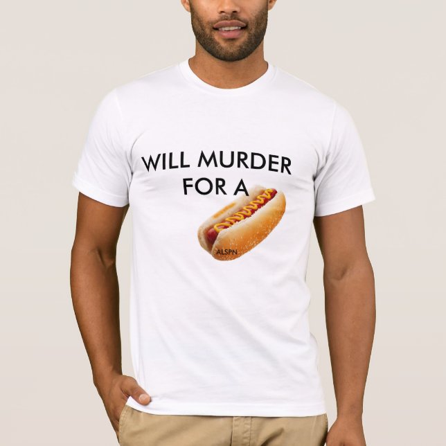Hungriga 4 Hotdogs T-shirt (Framsida)