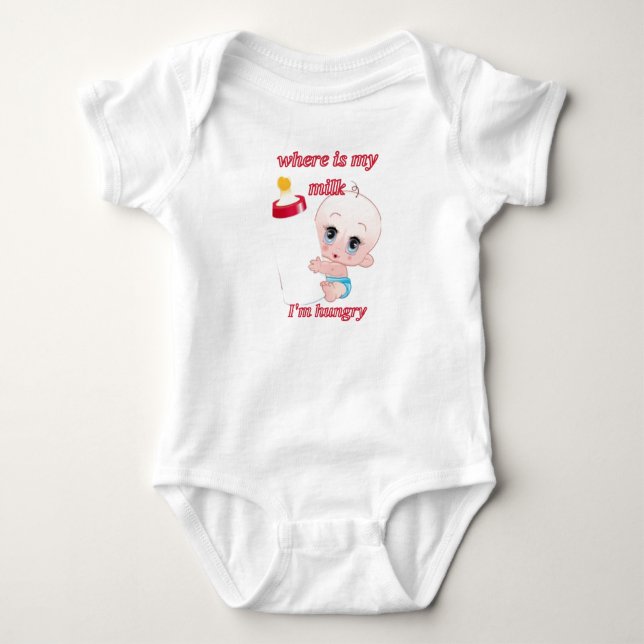 Hungriga Baby-kostym. T Shirt (Framsida)