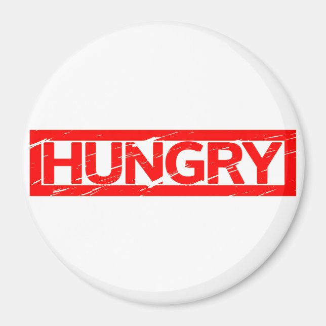 Hungriga Frimärke Magnet (Framsidan)