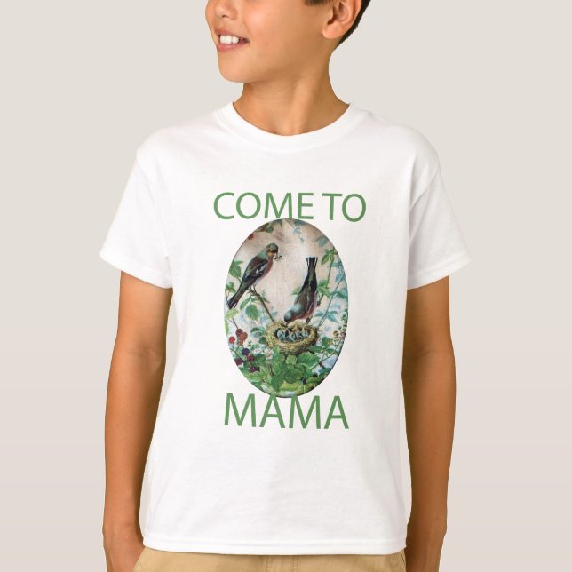 Hungriga hjärtan: Mammans Har Food! Kom till Mamma Tee Shirt (Framsida)